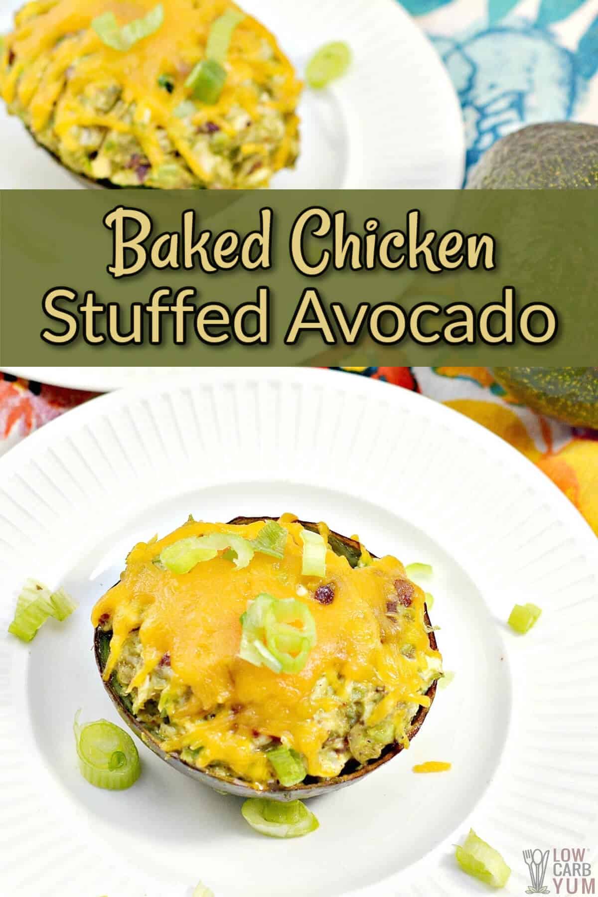 baked chicken stuffed avocado cover image