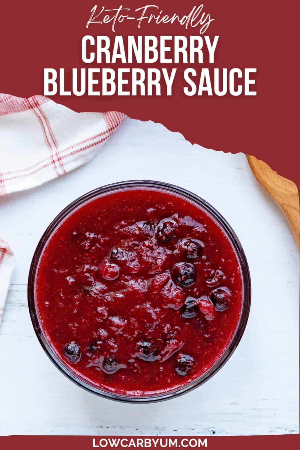 cranberry blueberry sauce pinterest image.