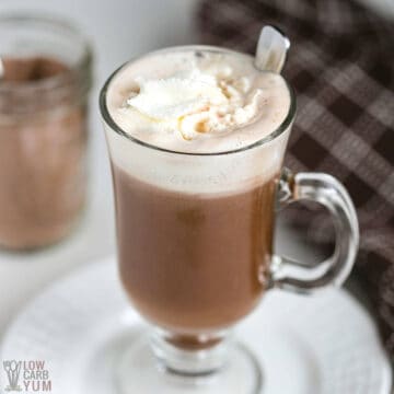 dairy free hot chocolate mix featured square image.
