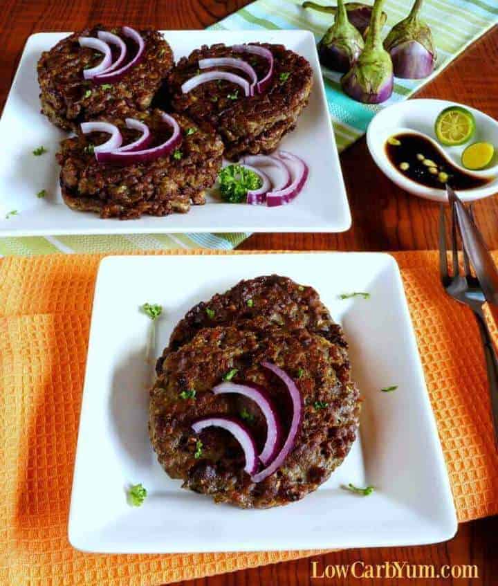 veggie burger recipe topped with red onions