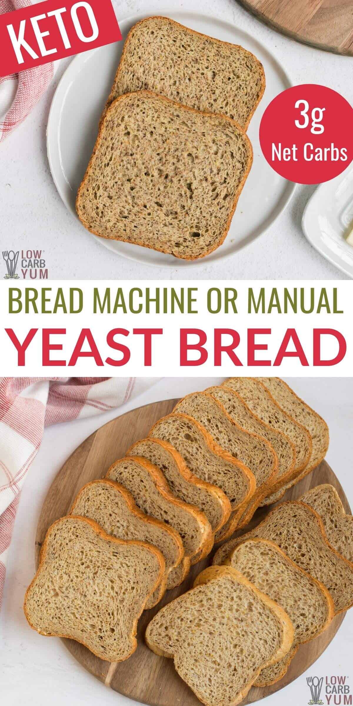 bread machine keto yeast bread