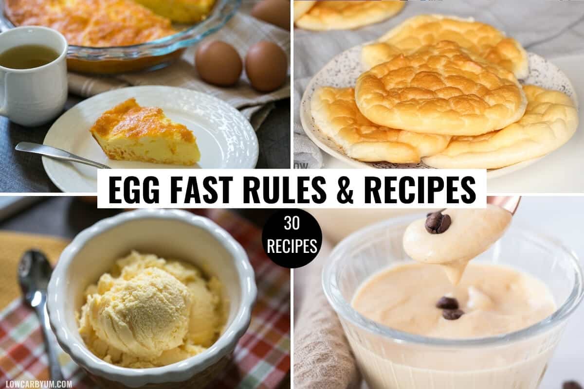 keto egg fast diet recipes feature image