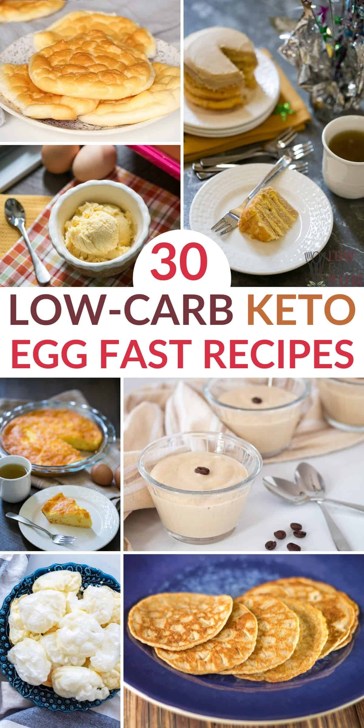 keto egg fast diet recipes pinterest image