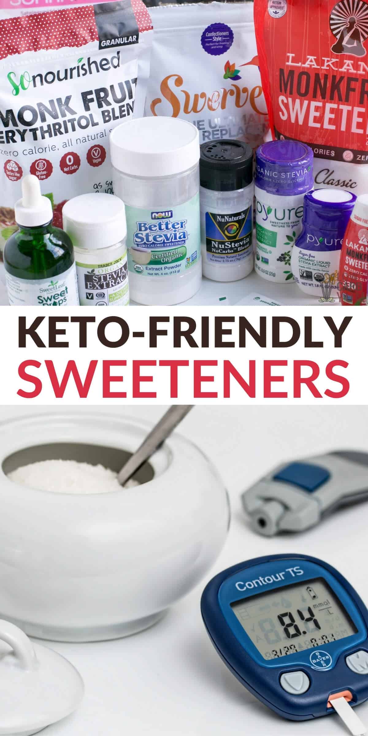 keto-friendly sweetener sugar substitutes