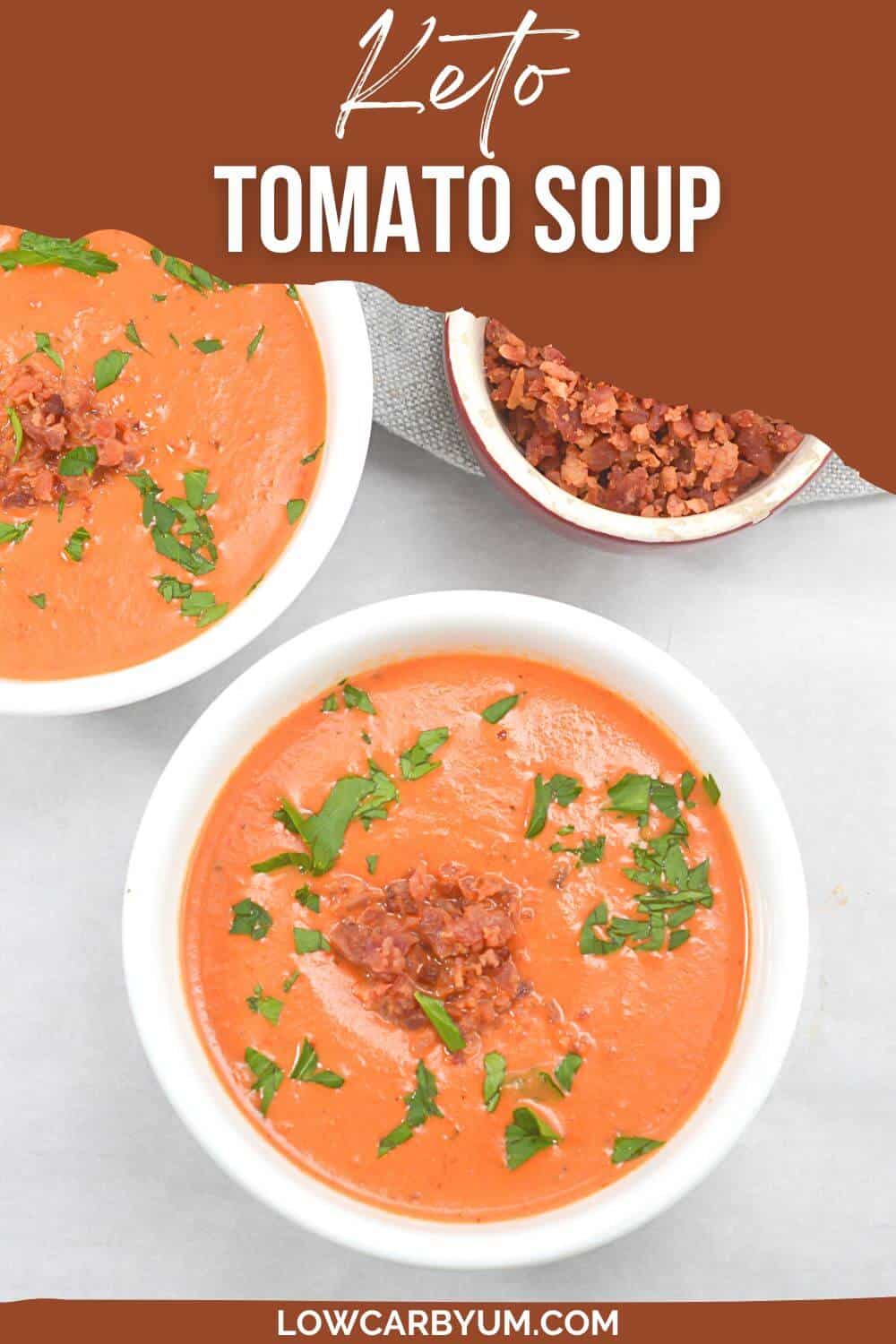 keto tomato soup pinterest image.