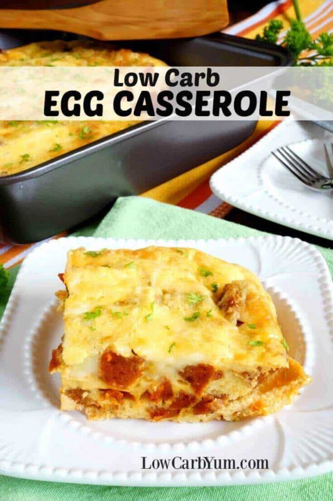 Low carb egg casserole recipe with sausage
