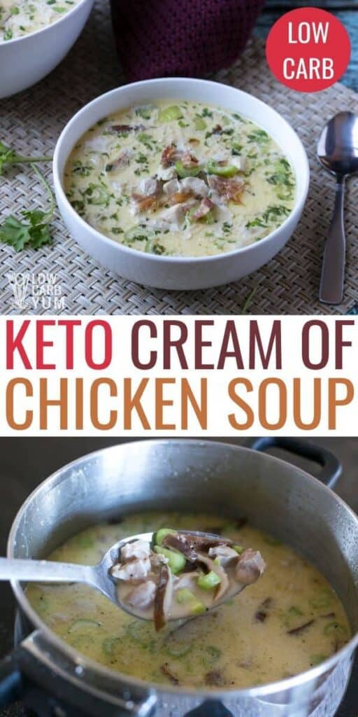 low carb keto cream of chicken soup