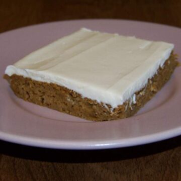 Low carb pumpkin bars square featured