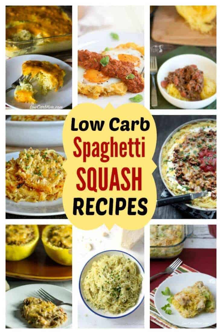 collection of low carb spaghetti squash recipes